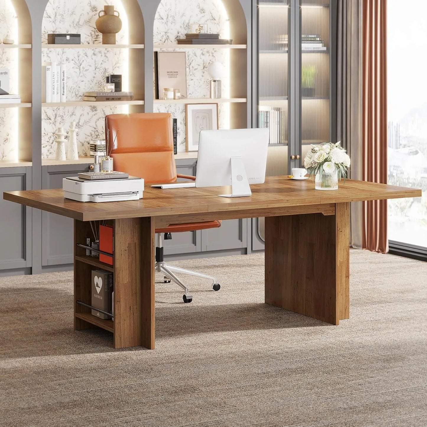 Modern Desk With Storage