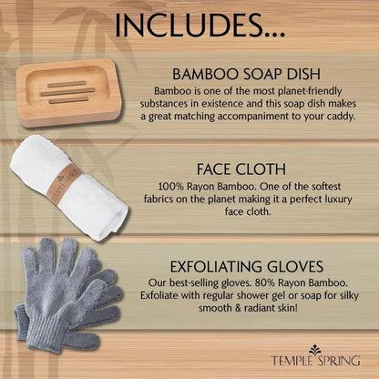 Bamboo Bathtub Tray with Extendable Design