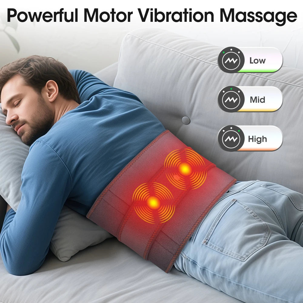 Electric Heating Waist Massager Support Belt