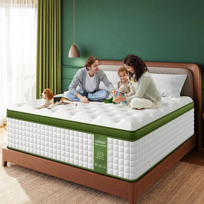 Gel Memory Foam & Pocket Springs for Pressure Relief & Support