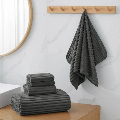 6-Piece Oversized Microfiber Bath Towel Set