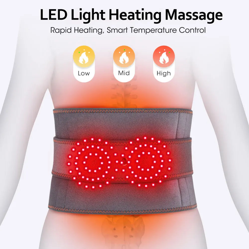 Electric Heating Waist Massager Support Belt