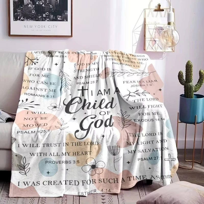 Inspirational Soft Flannel Blanket