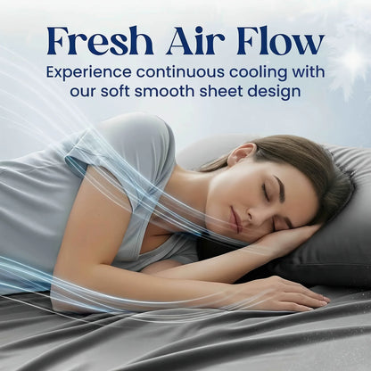 Soft Wrinkle-Free Cooling Sheets with Deep Bed Sheet Fit