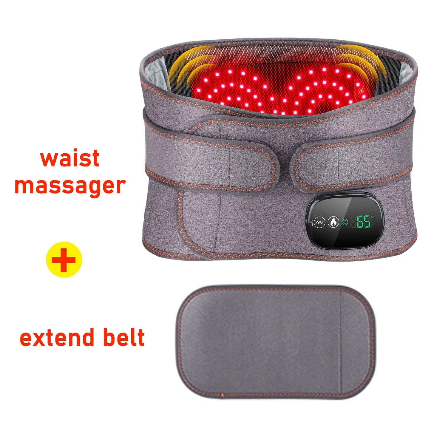 Electric Heating Waist Massager Support Belt