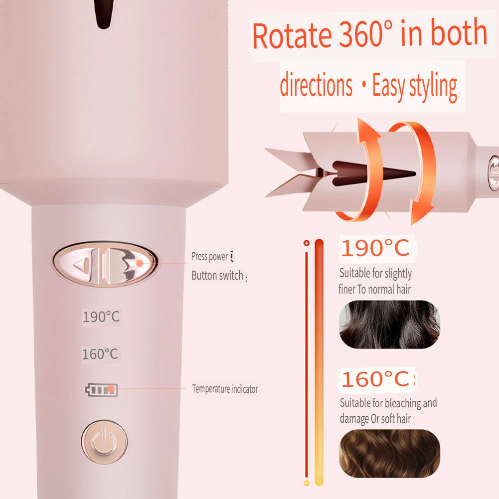 Cordless Rotating Curling Iron