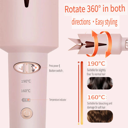 Cordless Rotating Curling Iron