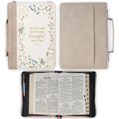 Premium Vegan Leather Inspirational Bible Cover