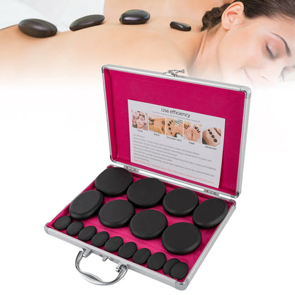 Hot Stones Massage Set with Heater Box
