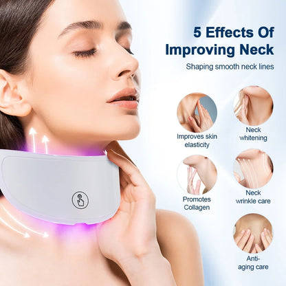 Neck LED Mask 7 Colors Photon Skin Tightening