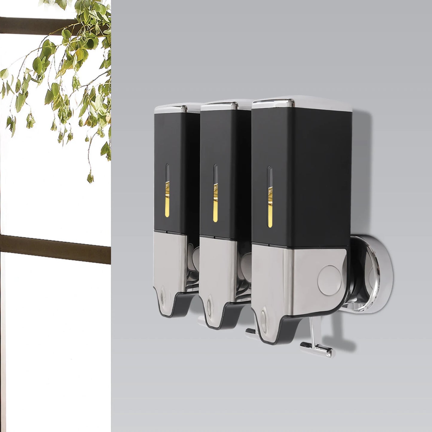 Triple Wall Mount Soap Dispenser