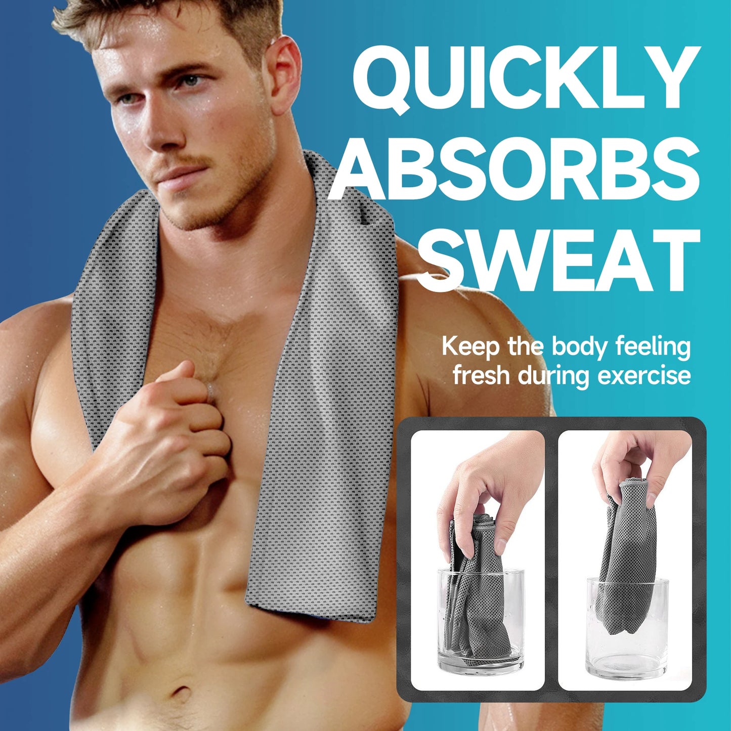 4 Pack Soft Breathable Cold Towel