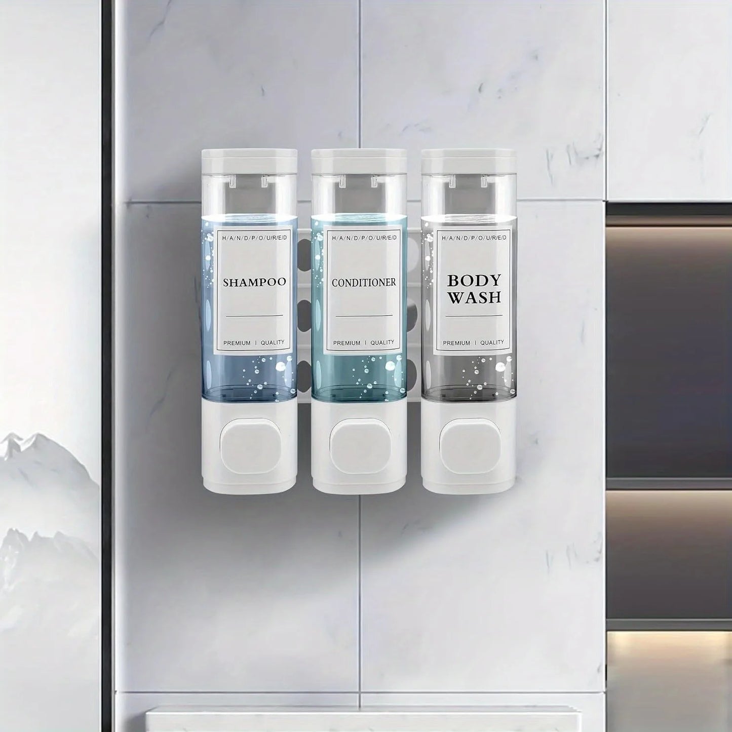 3-in-1 Shampoo and Conditioner Dispenser