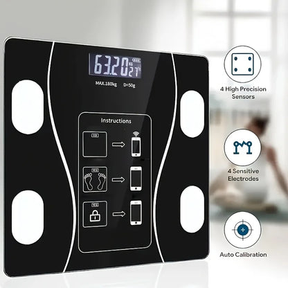 Intelligent Digital Body Scale With Backlit LED Display