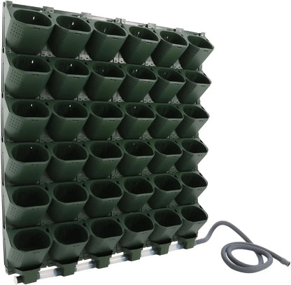 Smart Self-Watering Vertical Garden Planter with 36 Pockets, Stackable Wall Planter,Wall-Mounted Plastic Plant Flower Grow Pots