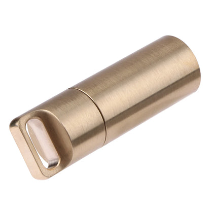 Waterproof Brass Pill Container Case Keychain