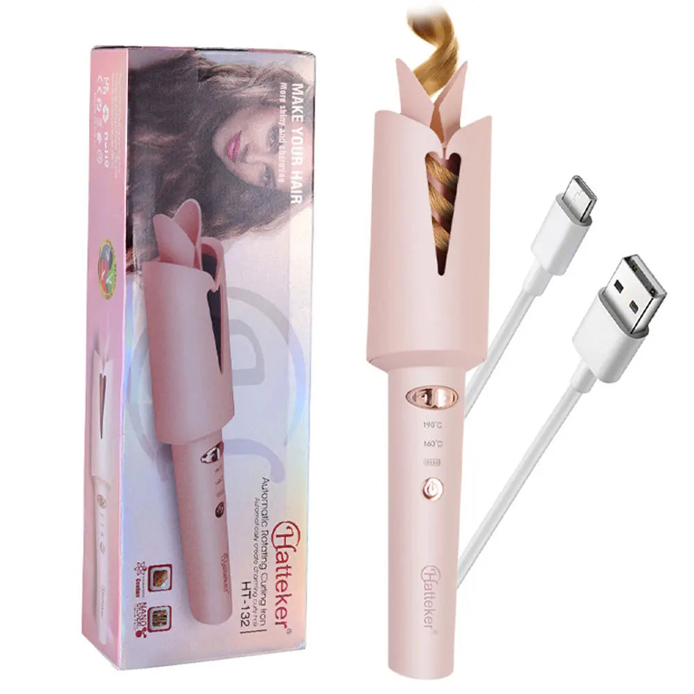 Cordless Rotating Curling Iron