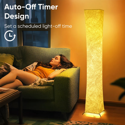 Soft Light Floor Lamp, 52" Simple Design Slim Warm Light