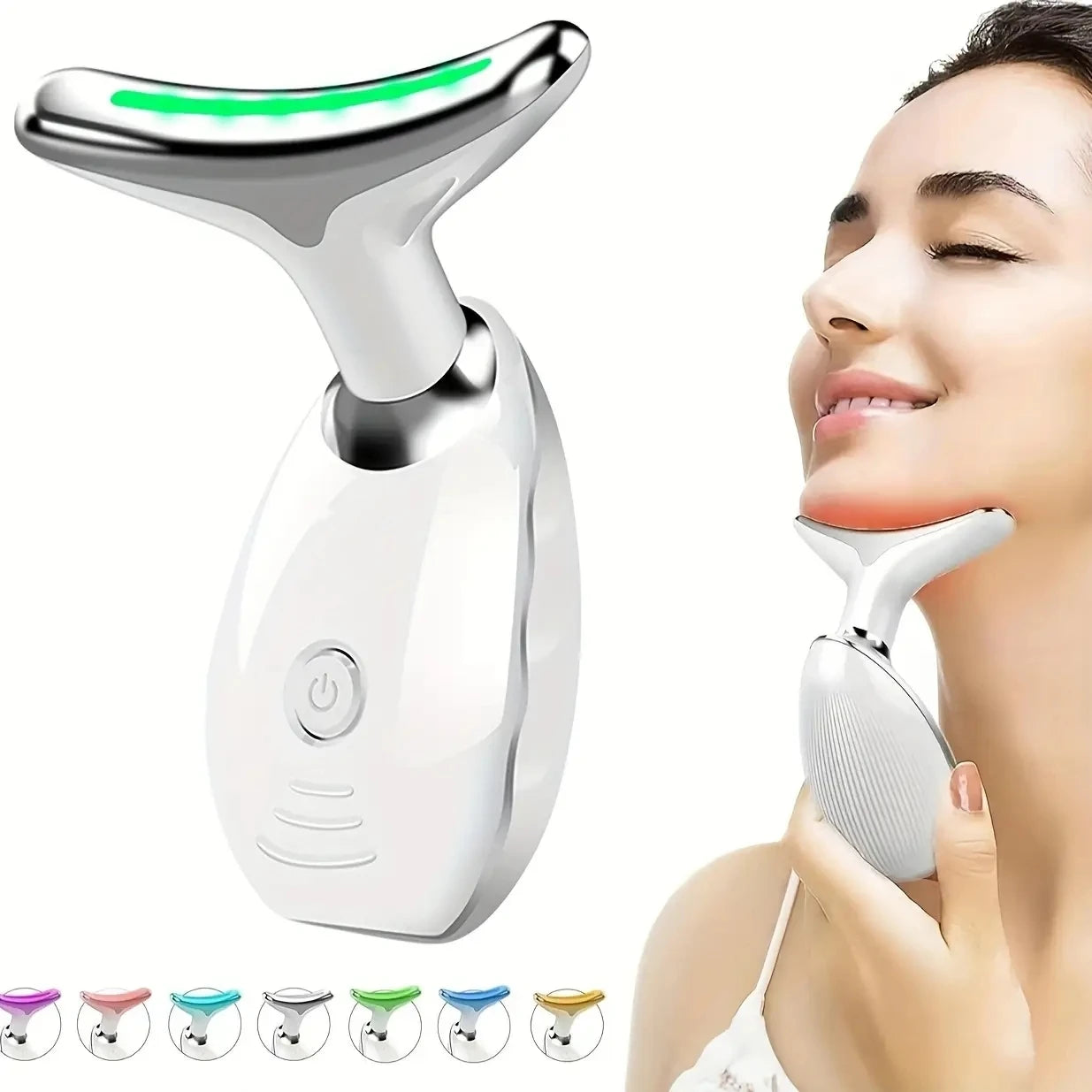 7LED Color Vibrating Neck Device