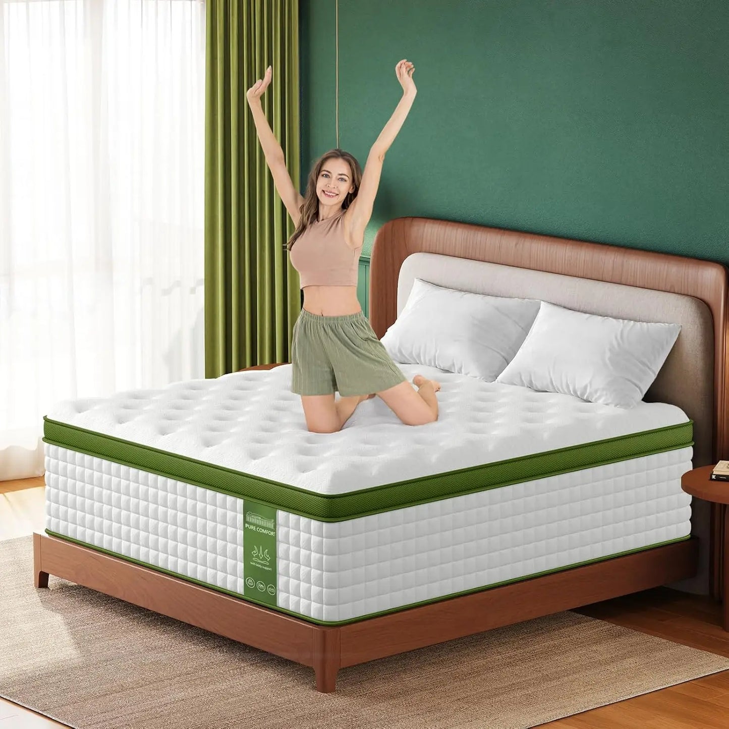 Gel Memory Foam & Pocket Springs for Pressure Relief & Support