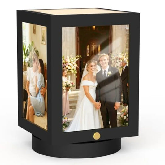 4x6 Picture Frame Light, Vintage Rotating Photo Frame