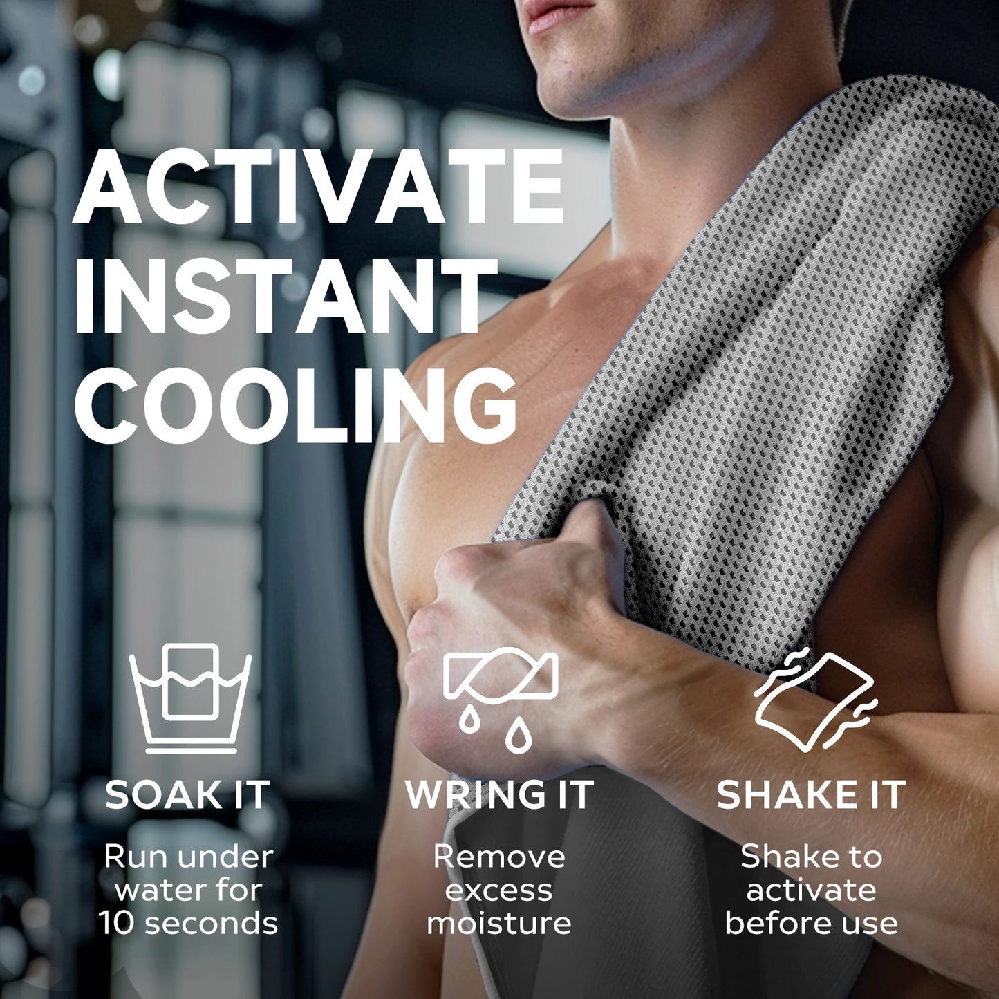 4 Pack Soft Breathable Cold Towel