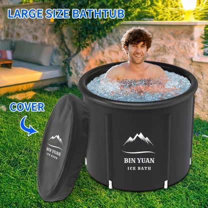 Portable Folding Bathtub with Lid – Hot & Cold Soak