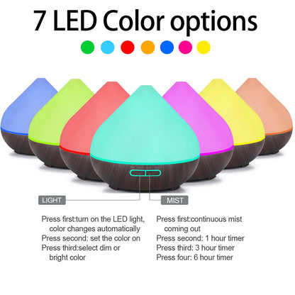 Ultrasonic Air Humidifier Aromatherapy Essential Oil Diffusers