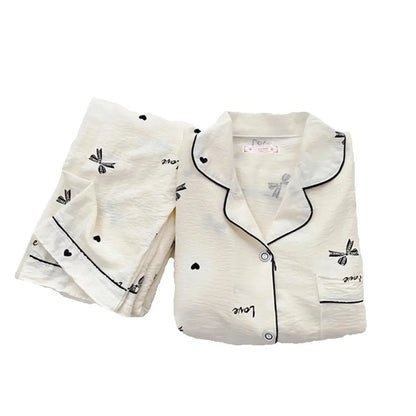 Women's Cotton Pajama 2 Piece Cute Sets