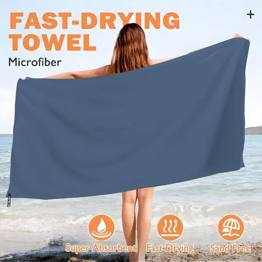Quick Dry Beach Towel, Microfiber Travel Towel