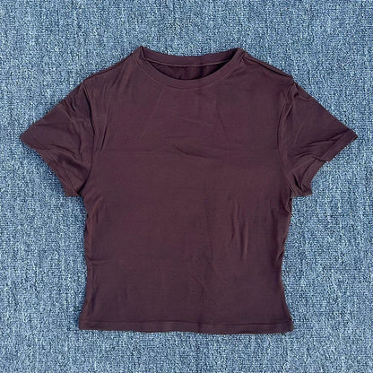 Tight Fitting Sports T-shirt Quick Drying Short Sleeved