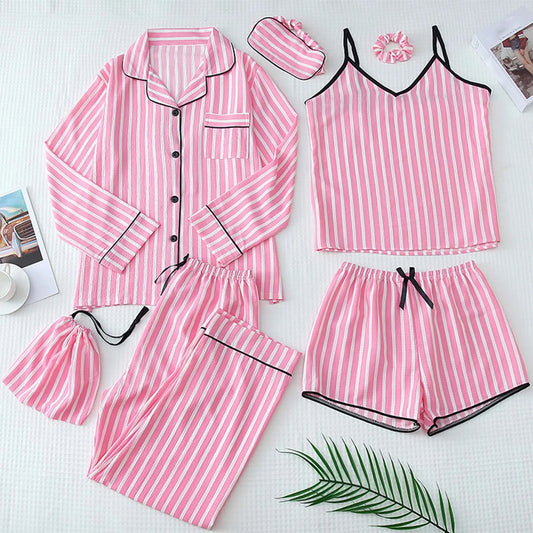 Women's Pajamas 7 Piece Set