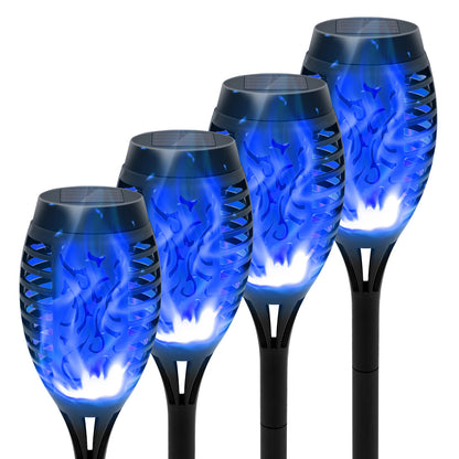 12 Piece Flickering Solar Flame Torch Light