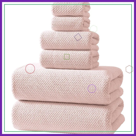 Premium 6-Piece Soft Bath Towel Set,