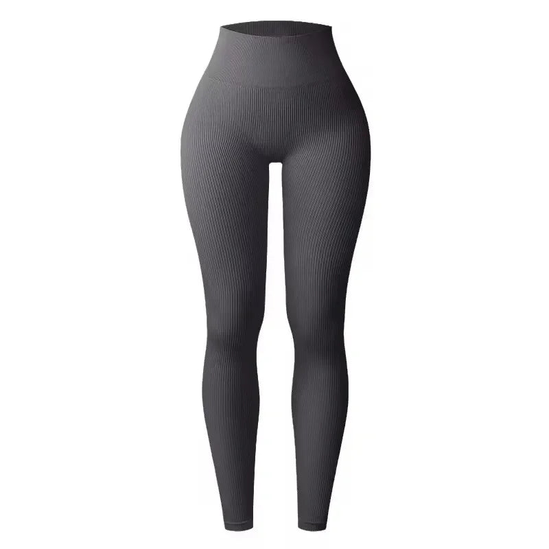 Women's Seamless Knitted  Yoga Pants High Waisted Leggings