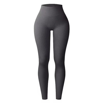 Women's Seamless Knitted  Yoga Pants High Waisted Leggings