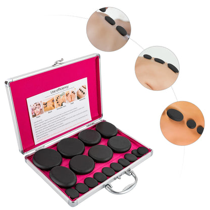 Hot Stones Massage Set with Heater Box