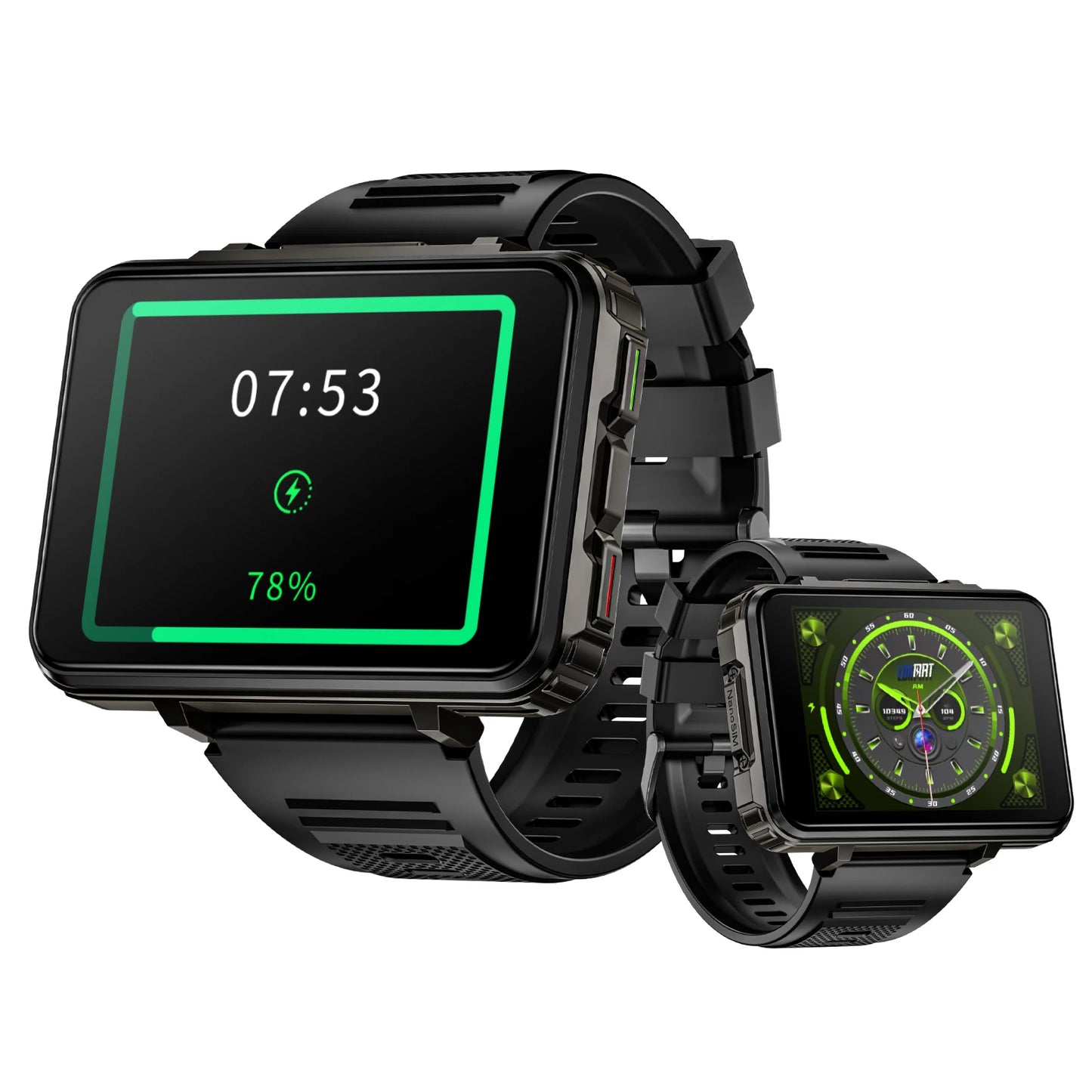 Android Watch Phone Square Big Screen Wifi 4G