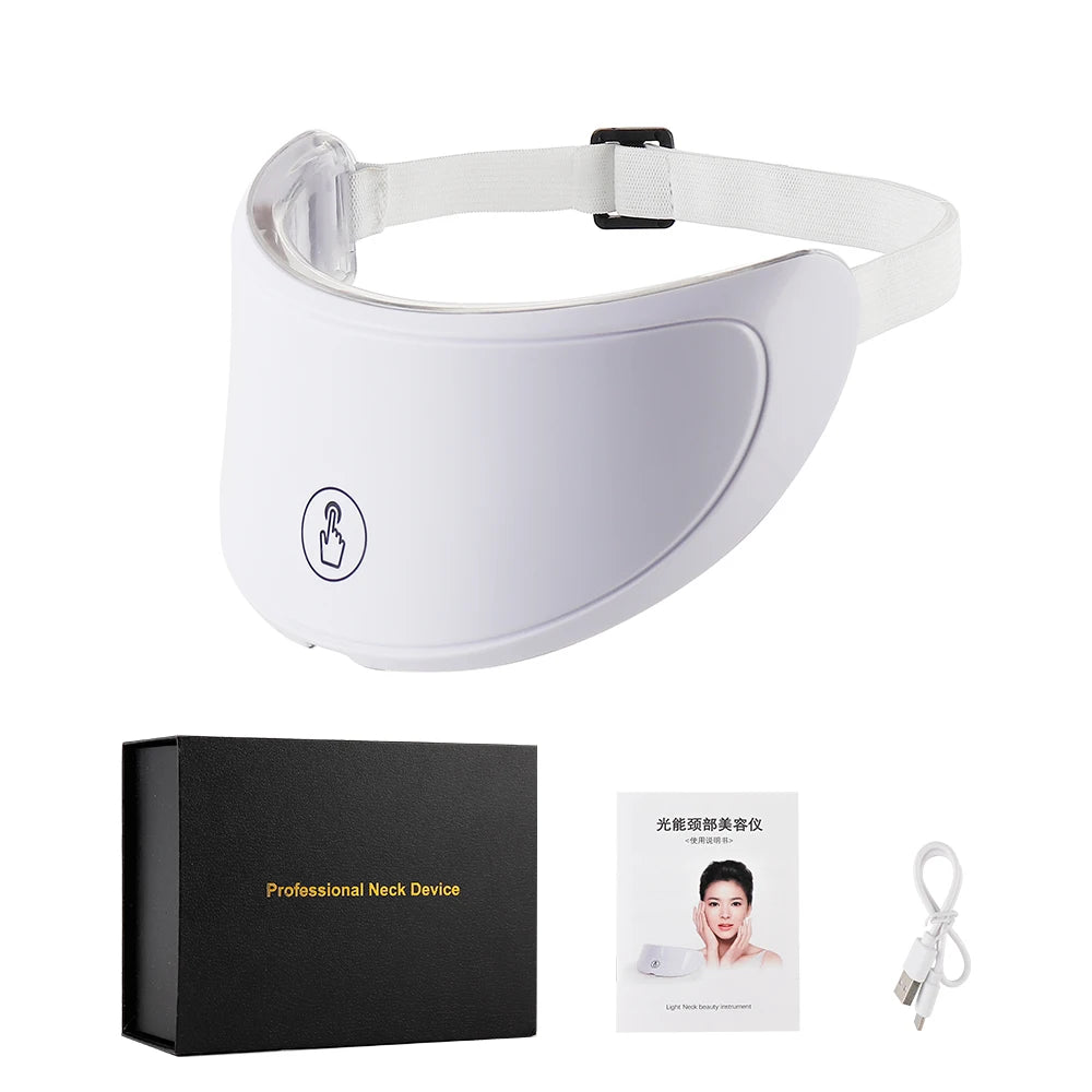 Neck LED Mask 7 Colors Photon Skin Tightening