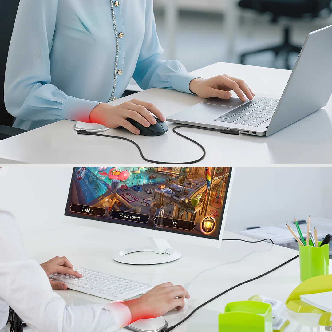 Red Light Therapy Mouse Wrist Rest And Relieve Wrist Pain