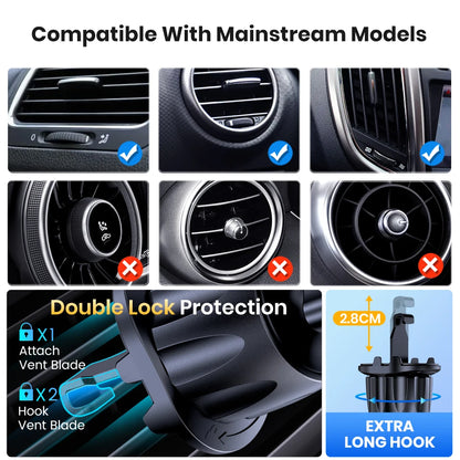 Car Phone Holder Mount Air Vent Compatible With All Phones