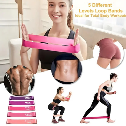 5 Pcs Resistance Bands Set