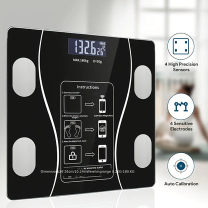 Intelligent Digital Body Scale With Backlit LED Display