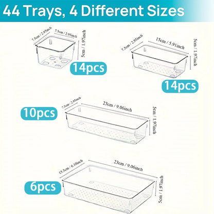44 pcs Drawer Storage Box Set,