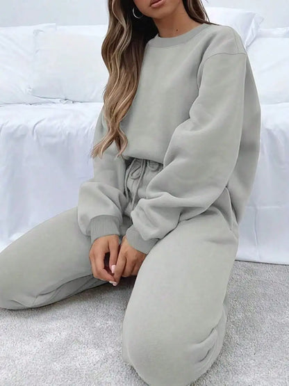 Women's Sportswear Set Filled Lining For Warmth,