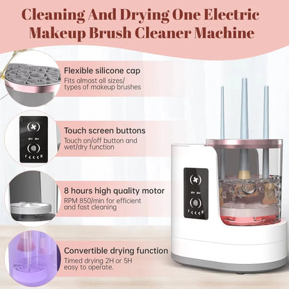 3 IN 1 Electric Makeup Brush Cleaner Machine