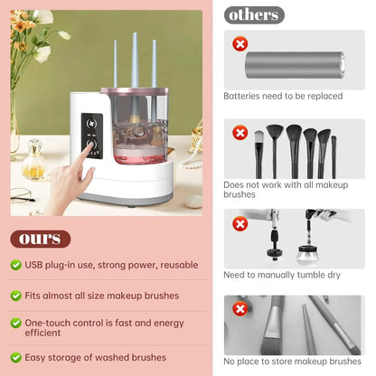 3 IN 1 Electric Makeup Brush Cleaner Machine
