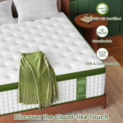 Gel Memory Foam & Pocket Springs for Pressure Relief & Support