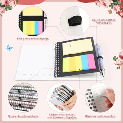 48 Pcs/24 Set Christian Prayer Journal Spiral Notebooks with Pens