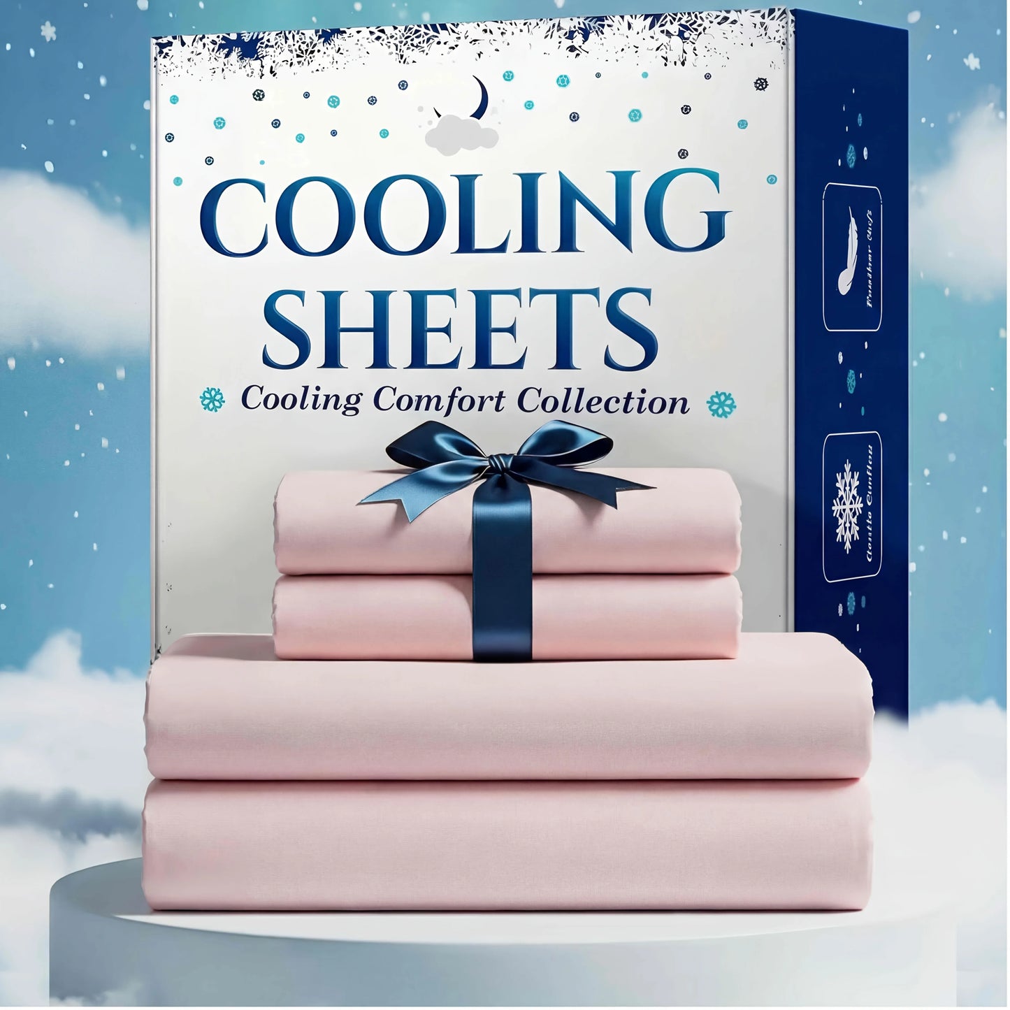 Extra Deep Pocket Bamboo Fiber Bed Sheets Suitable for Thick Mattresses - Soft Wrinkle-Free Cooling Sheets with Deep Bed Sheet Fit, Suitable for - Use, Machine Washable Luxury Bedding for Toppers & Heavy Layers